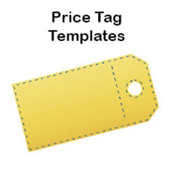 Fine Price Tag Templates Printable Labels Print Tags Own Template Garage Make Choose Ready Board Pricing