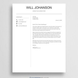 Outstanding Free Google Docs Cover Letter Templates Career Reload