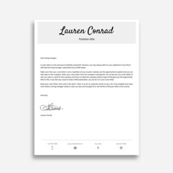 Matchless Google Docs Cover Letter Templates For
