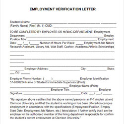 Wizard Free Employment Verification Letter Templates In Ms Word Template Sample Documents