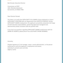 Outstanding Letter Of Employment Verification Template Cover For Word