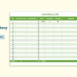 Tremendous Inventory Excel Template Free