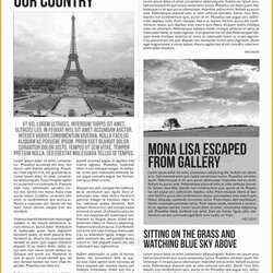Marvelous Newspaper Template Free Of Printable Templates Apple Pages