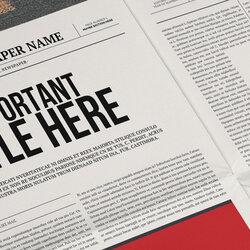 Great In Design Newspaper Template Monster Classy For Adobe