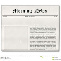 High Quality Blank Newspaper Layout Google Search Cake Template Templates Front Sample Pages
