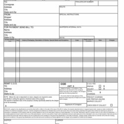 Peerless Blank Template Free Bill Of Lading Forms Templates Lab Inside