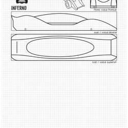 High Quality Pinewood Derby Cars Templates