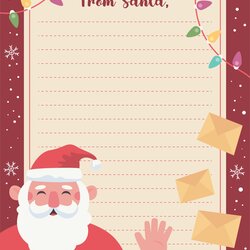 Out Of This World Best Free Printable Santa Letters Templates For At Letter From Template Word