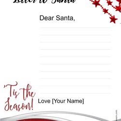 Very Good Free Letter To Santa Template Customize Online Then Print Write