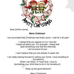Magnificent Free Letters From Santa Letter Receive