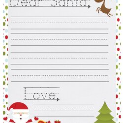 Splendid Pin On Santa Letter Printable Template Letters Christmas Kids Print Templates Easy Dear Claus