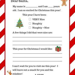 High Quality Free Printable Letter To Santa Just What We Eat Kiddos