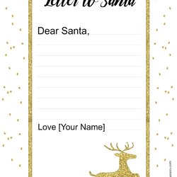 Perfect Free Letter To Santa Template Customize Online Then Print
