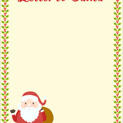 Free Letter To Santa Templates For Kids Write Wishes From Template Word