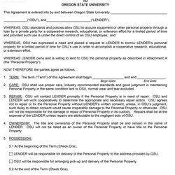 Free Loan Agreement Templates Word Template