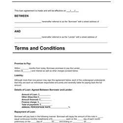 Swell Download Personal Loan Agreement Template Word Contract Printable Form Repayment Between Forms