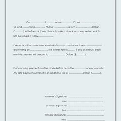 Cool Free Loan Agreement Templates Word