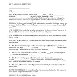 Excellent Free Loan Agreement Templates Word Template Lab Example Contracts Loans