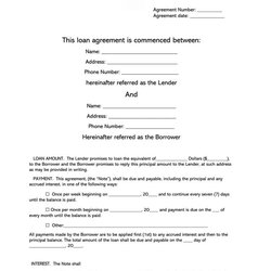 Superior Download Business Loan Agreement Template Pictures Vector Forms Contract Loans Rental Short