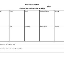 Sterling Creative Curriculum Preschool Lesson Plan Template Original