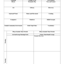 Peerless Print Creative Curriculum Lesson Plan Plans Madeline Complex Daycare