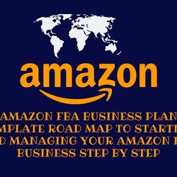 Very Good Amazon Business Plan Template Road Map To Starting And Managing Step Blue Red Triangles