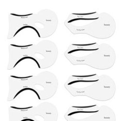 Eminent Cat Eye Shape Template From Templates Stencil Eyeliner Stencils Wing Eyebrows Tools Models Shaping
