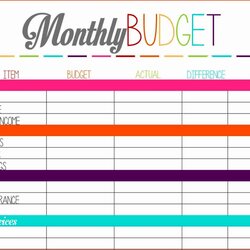 Spiffing Simple Budget Plan Template Sample Templates