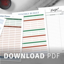 Fantastic Printable Household Budget Templates Download