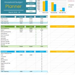 Eminent Home Budget Template For Excel Spreadsheet Household Monthly Planner Microsoft Summary Sheet In