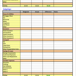 The Highest Quality Sample Budget Templates In Excel Spreadsheet Home Template Printable