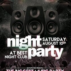 Free Club Flyer Templates Party Night Template Poster Flyers Music Way Business And Com