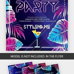 Magnificent Club Party Free Flyer Template Download Preview