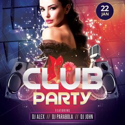 Super Club Party Freebie Flyer Template Free Templates Flyers Event Choose Board
