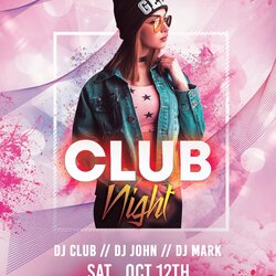 Tremendous Club Party Flyers Free Templates The Art