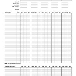 Terrific Image Result For Fitness Journal Printable Workout Template Log Plan Sheets Plans Planner Choose