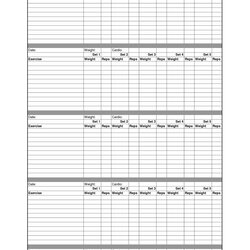 Out Of This World Free Printable Workout Log Sheets Routine Routines Logs Reps Monthly Forms Burner Fitness