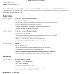Exceptional Customer Service Resume Examples Tips Sample Summary Representative Template Experience Great