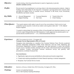 Worthy Example Customer Service Resume Sample Template Examples Letter Samples Paperless Going Customers