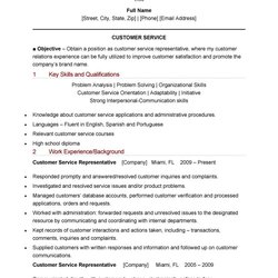 Magnificent Customer Service Resume Examples Template