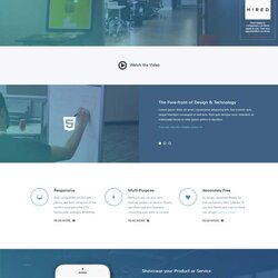 Sterling Fresh Free One Page Website Templates Template