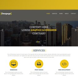 The Highest Quality Basic Website Templates And Themes One Page Personal Template