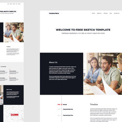 Legit One Page Website Template Sketch Freebie Download Free Resource For Simple Resources Business Clean App