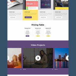 Terrific Free One Page Website Template