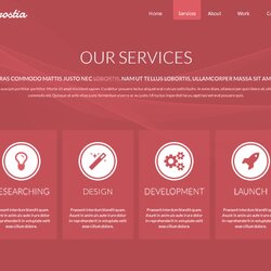 Wizard Free One Page Website Template Creative Beacon Services Clean Icons Text Bold Section Nice