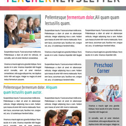 Wonderful Fun Teacher Newsletter Template Templates Newsletters