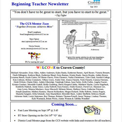 High Quality Teacher Newsletter Templates Sample School Template