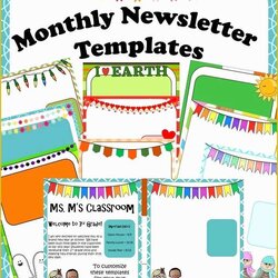 Perfect Free Teacher Newsletter Templates Word Of Using Newsletters In Your Classroom Easier Never Been Has