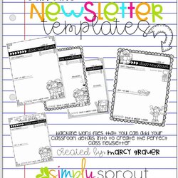 Spiffing Free Weekly Newsletter Template For Elementary Teachers Editable Daycare Templates School Word Back
