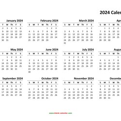 Splendid Yearly Calendar Free Download And Print Blank Design